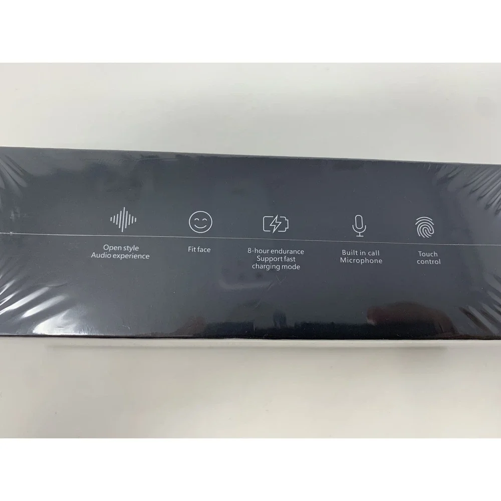 Senbono Black‎ Square Smart Sunglasses Model E13 Mirror Frame New In Box